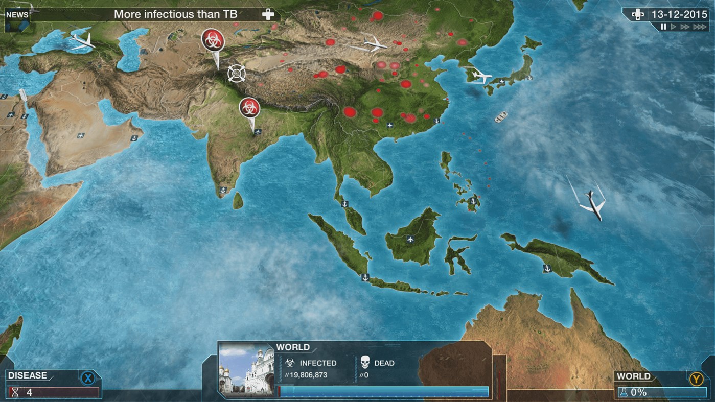 #2. Plague Inc: Evolved (Xbox) 由: Ndemic Creations