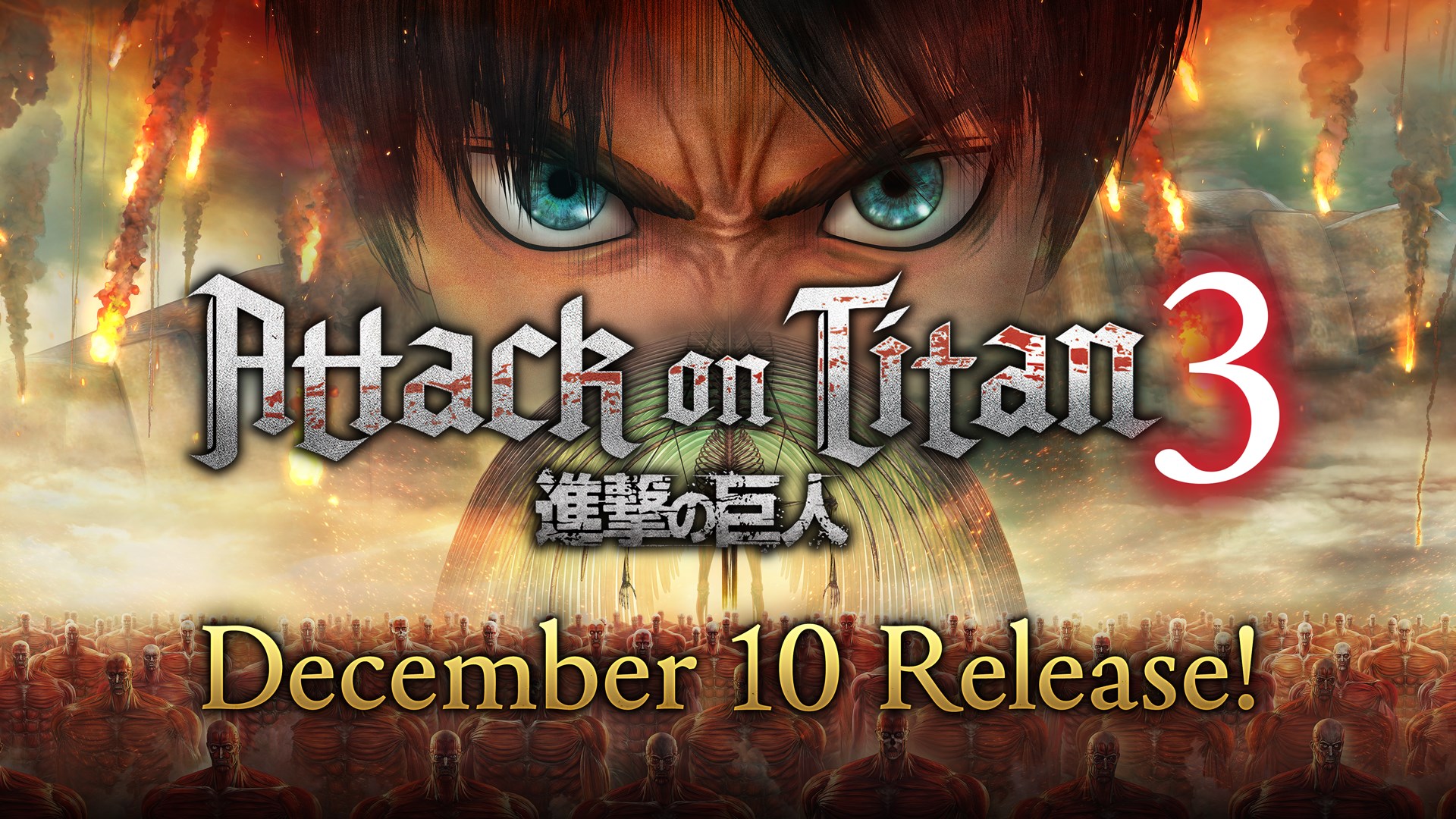 [On Sale 12/10/26!] Attack on Titan 3 - Gameplay Reveal Trailer