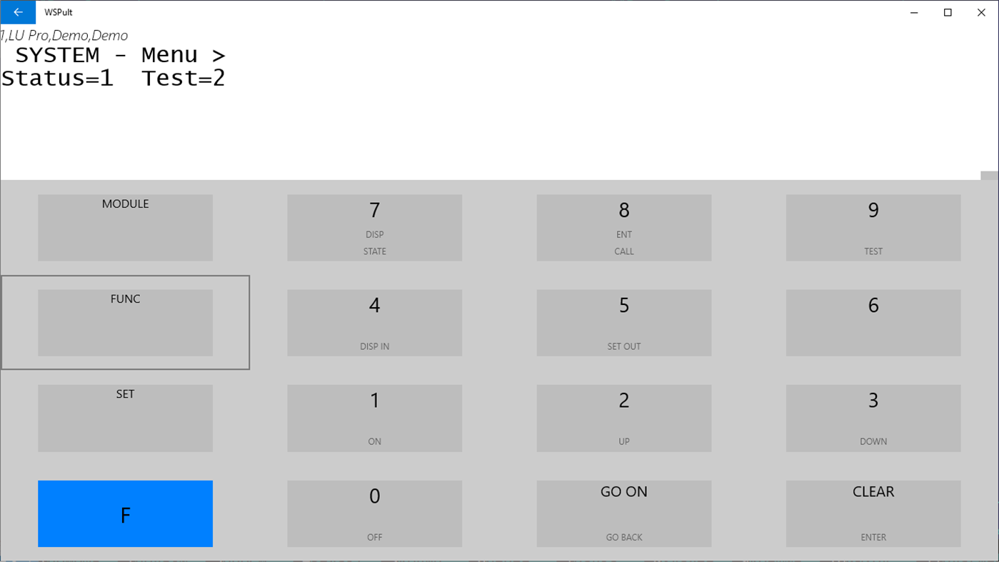 #7. WSPult (Windows) Ved: LIFT-COMPLEX DS