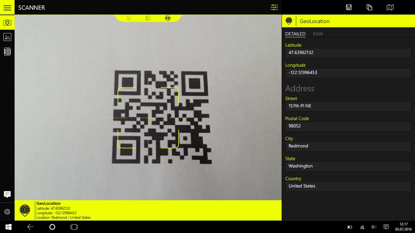 QR Scanner+ // QR Code and Barcode Reader for Windows 10