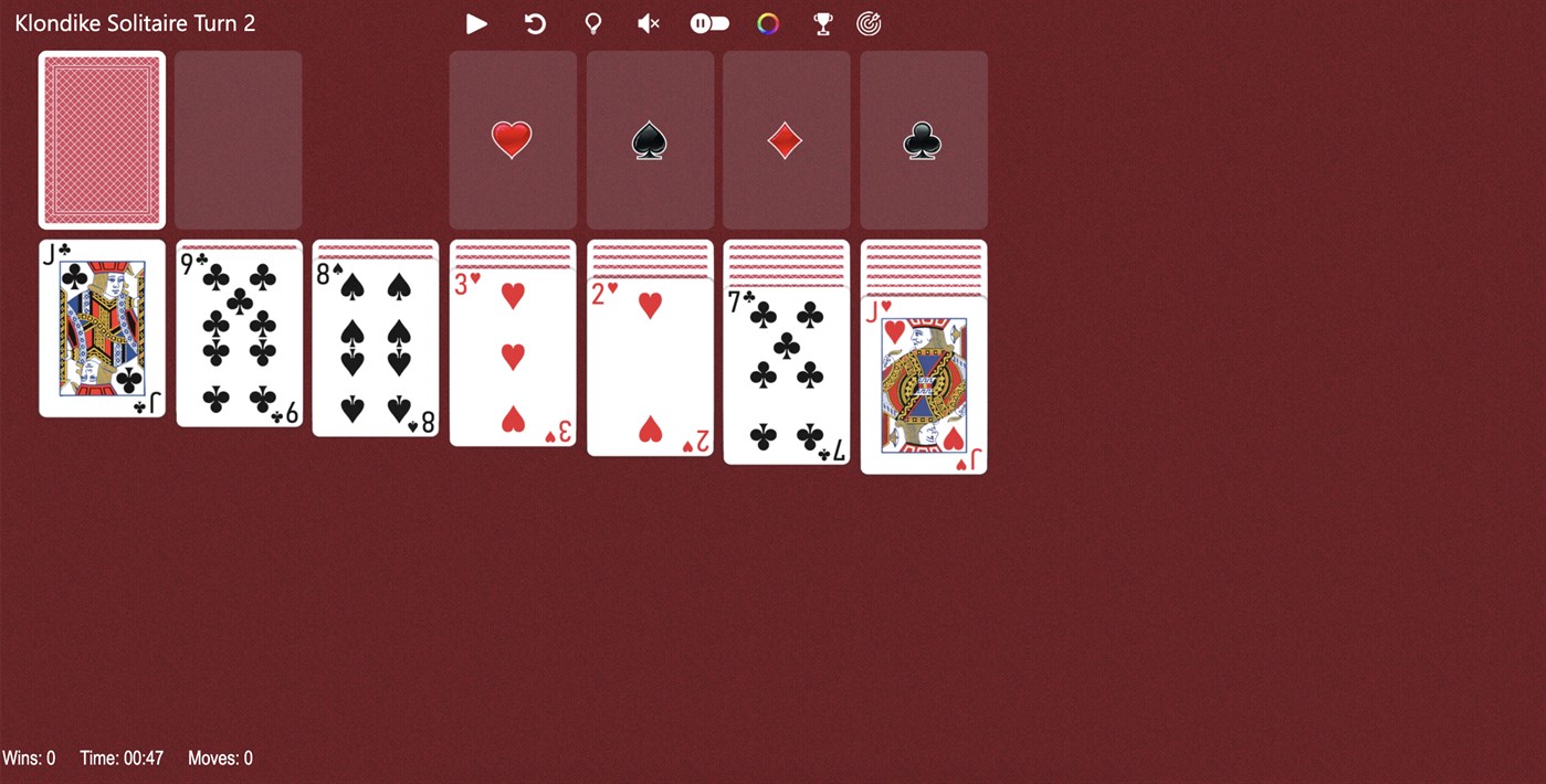 #3. Klondike Solitaire Turn 2 (Windows) 由: Solitairen