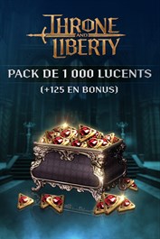 THRONE AND LIBERTY - Pack de 1 000 lucents (bonus +125)