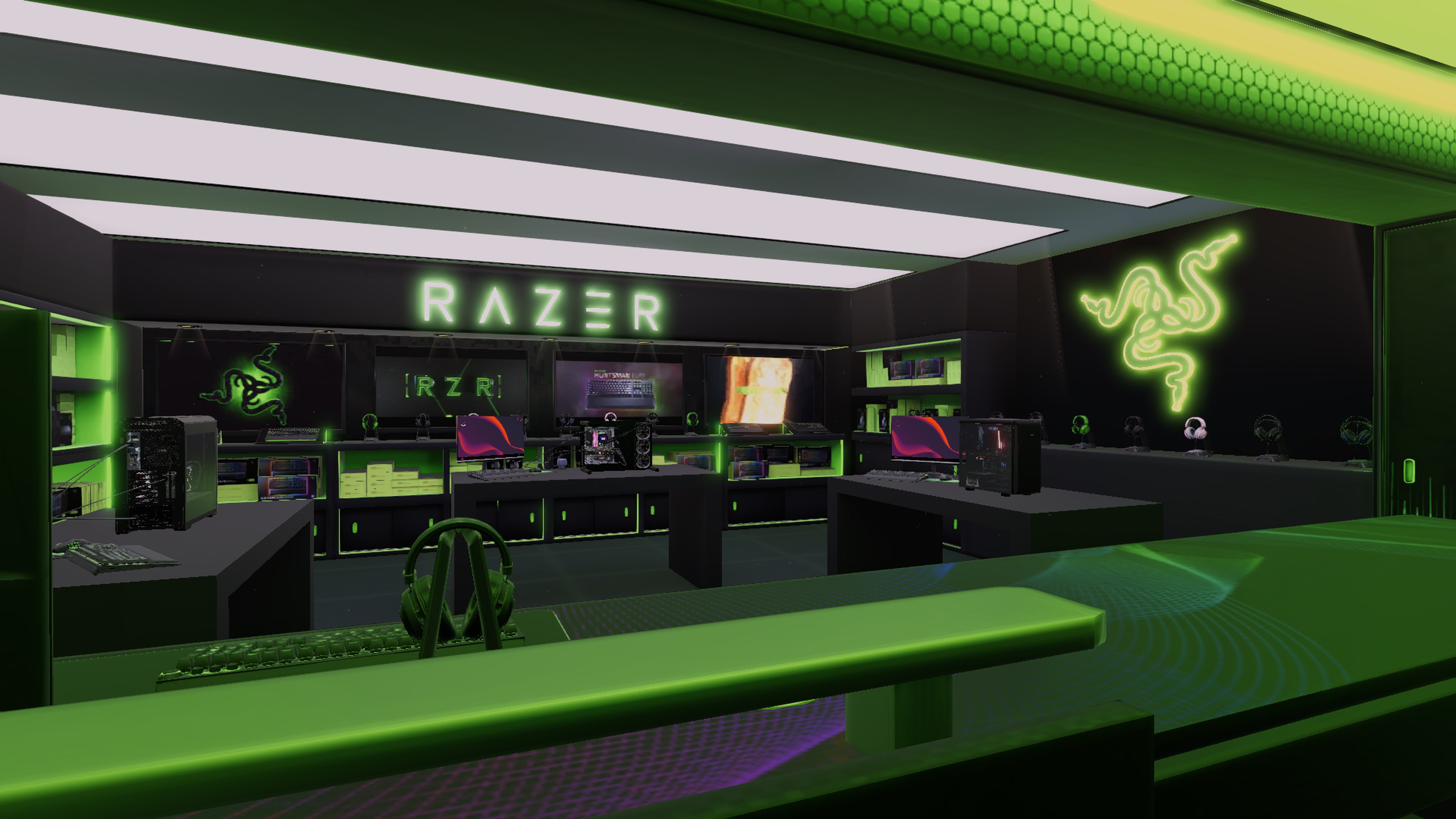 Gaming workshop. Офис Razer. Офис Razer в России. PC building Simulator Razer. Razer штаб квартира.