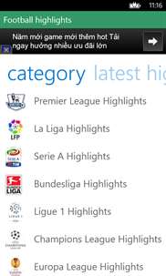 Football Highlights HD screenshot 2