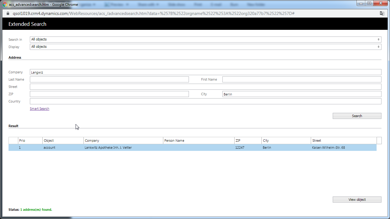 Snapshot 6 of Datenqualität in D'365 Marketing & Sales