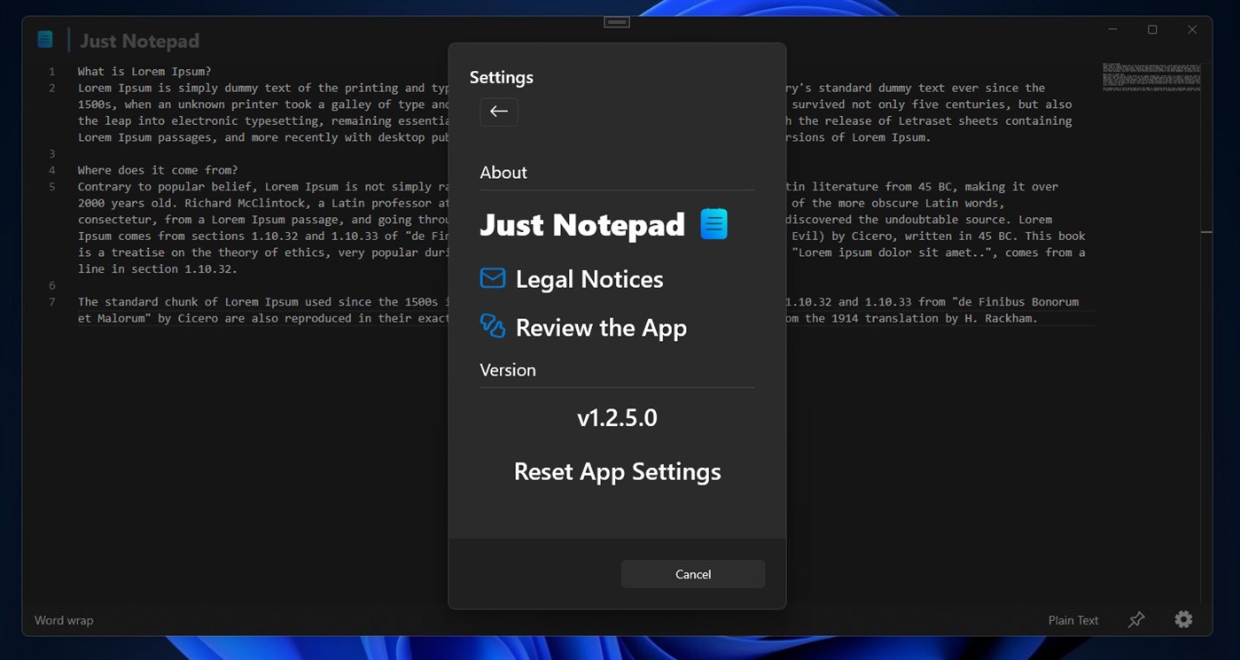 #1. JustNotepad (Windows) 由: parmata