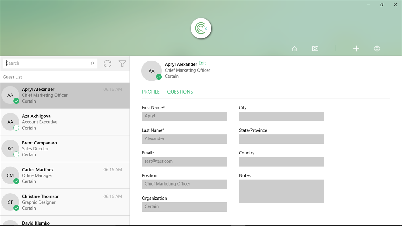 #6. Certain Check-In (Windows) Przez: Certain Inc.