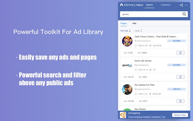 Ad Library - Ad Finder & Adspy Tool