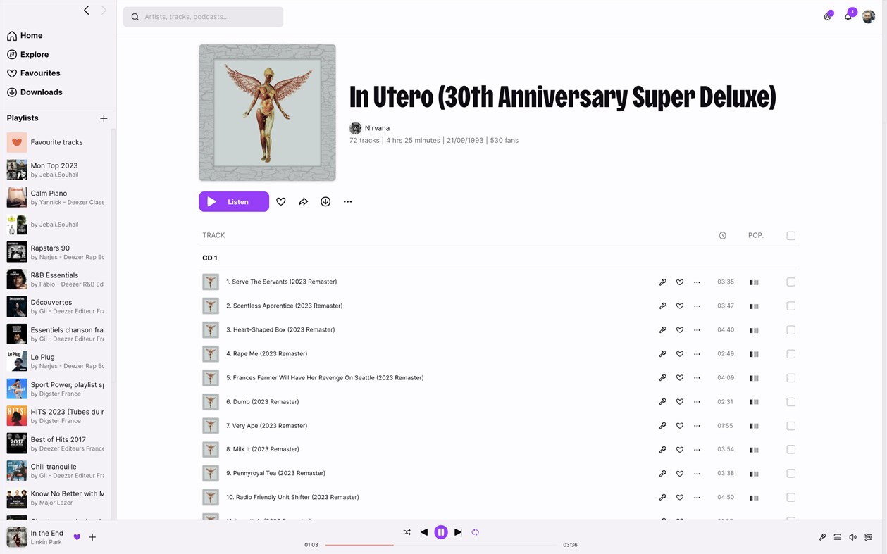 #6. Deezer Music (Windows) Av: Deezer SA