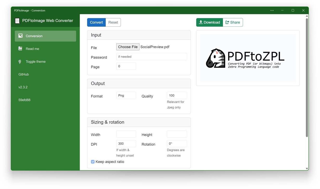 #1. PDFtoImage (Windows) 由: David Sungaila