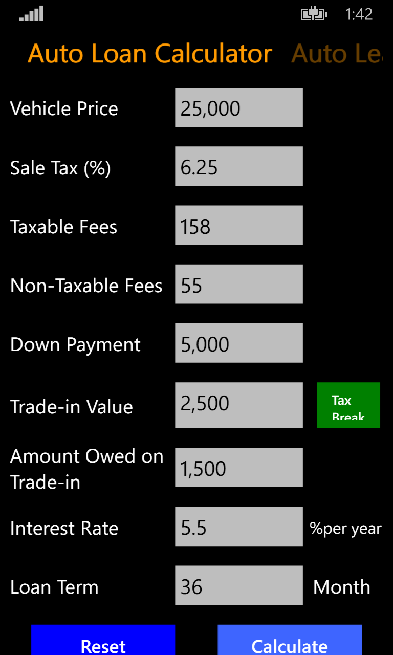 Financial Calculators for Windows 10 Mobile