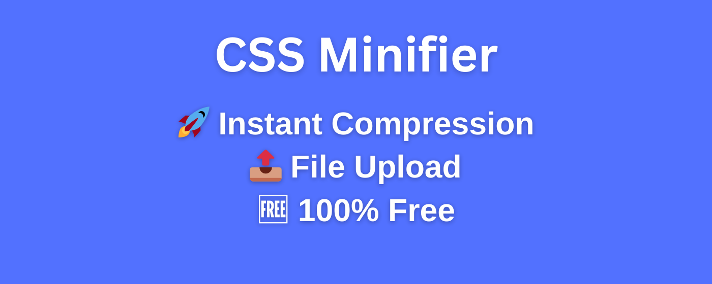 CSS Minifier & Minify