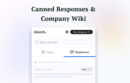 Canned Responses & Company Wiki - Klutch small promo image