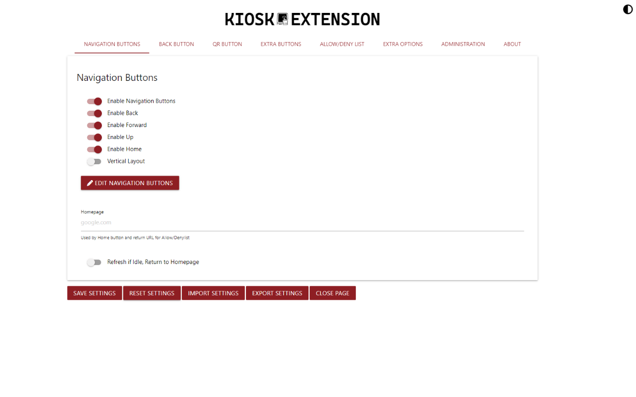 Kiosk Extension