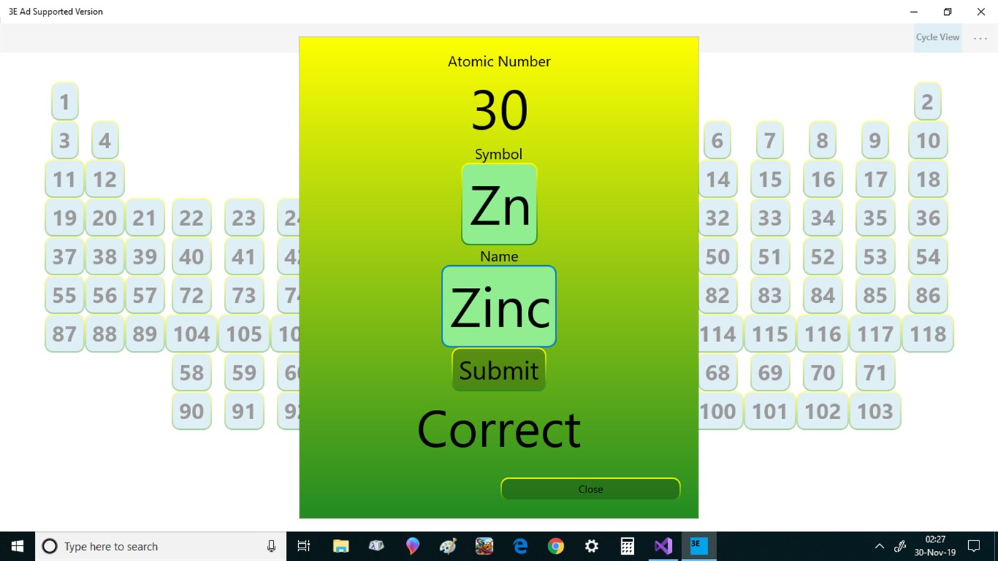 #2. 3E - Periodic Table Exercise (Windows) De: C3P0