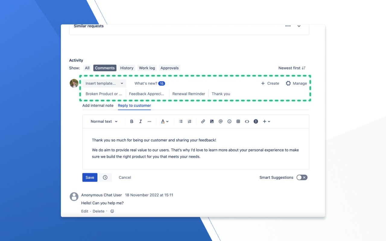 Canned Responses Pro for Jira