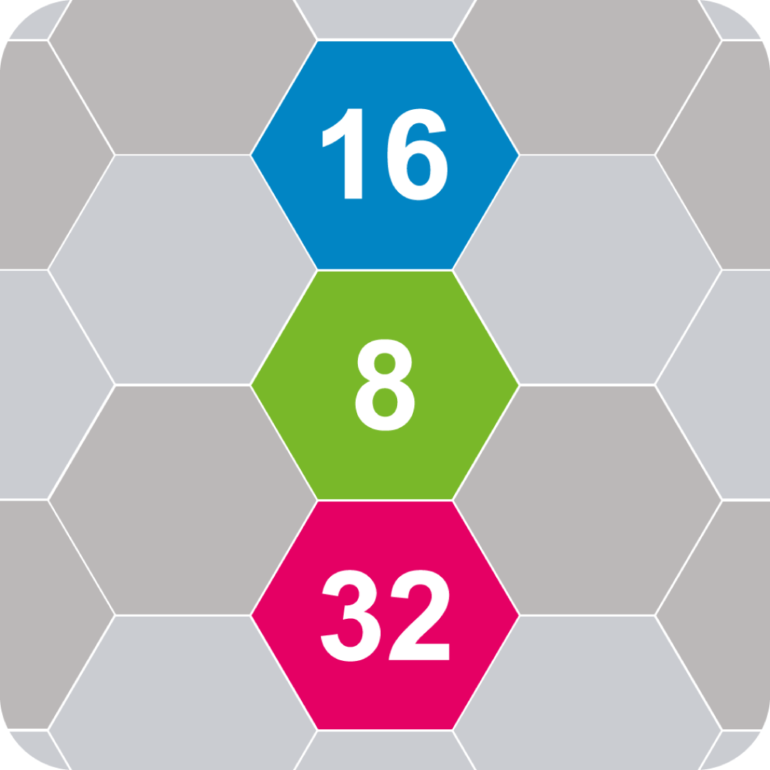 2048 Hexa Columns: Match 3 Block Puzzle