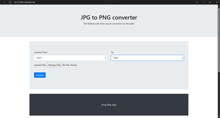 JPG TO PNG Unlimited Free - PC - (Windows)