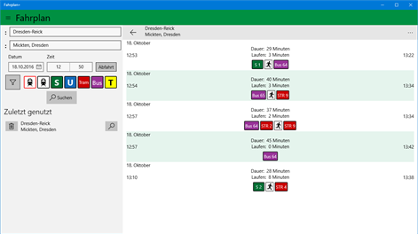 Fahrplan Screenshots 1