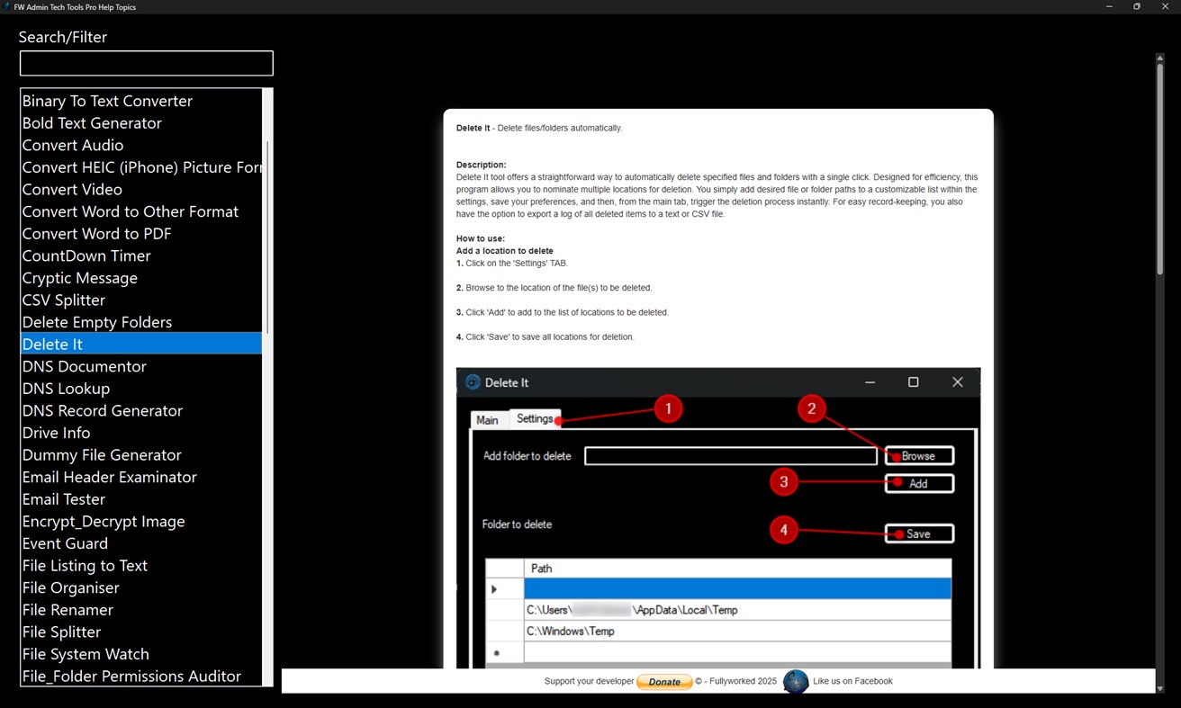 #9. FW Admin Tech Tools Pro (Windows) 由: Fullyworked
