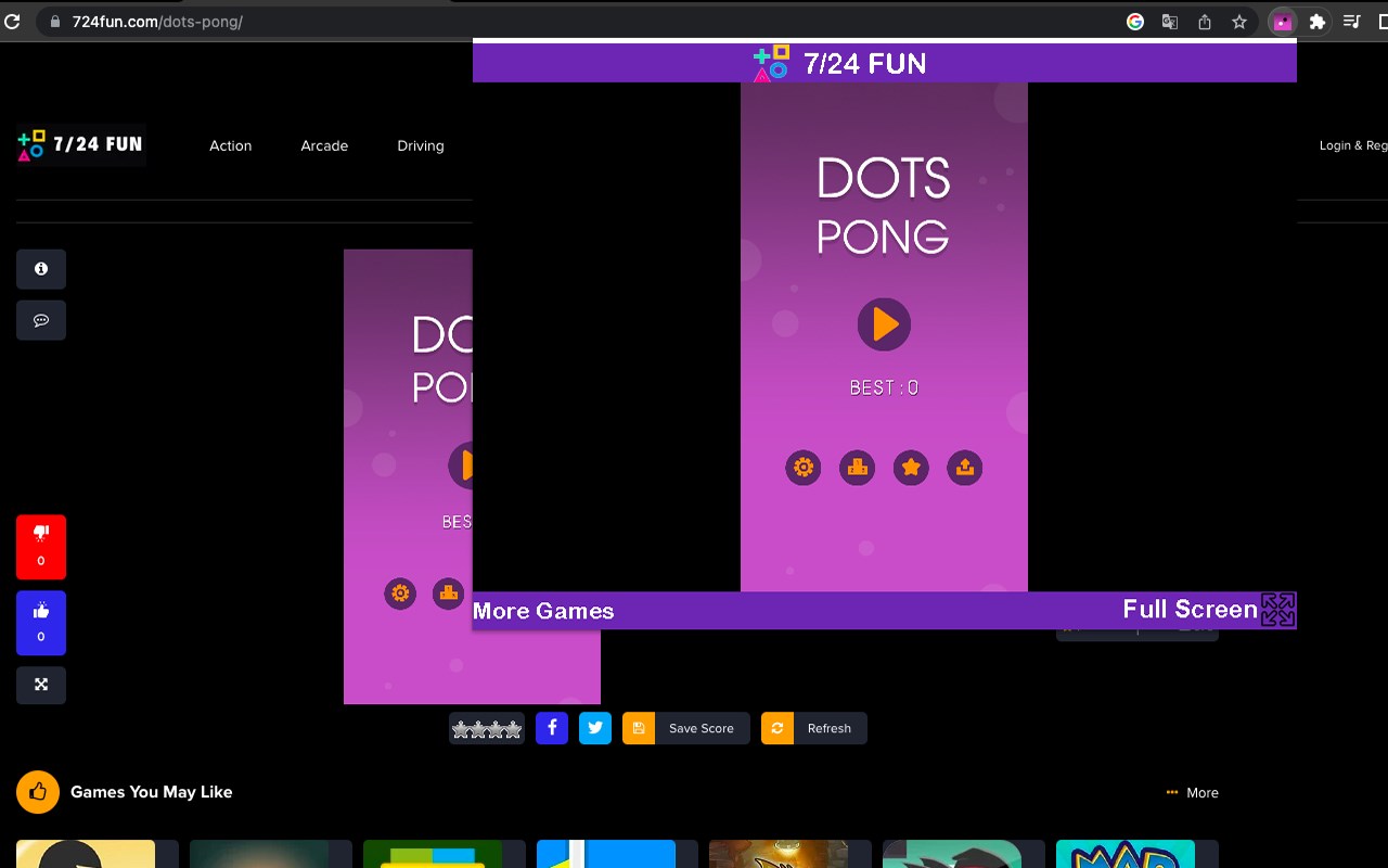 Dots Pong-Arcade Game