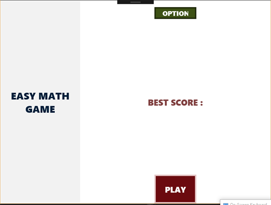 Easy Math Game screenshot 1