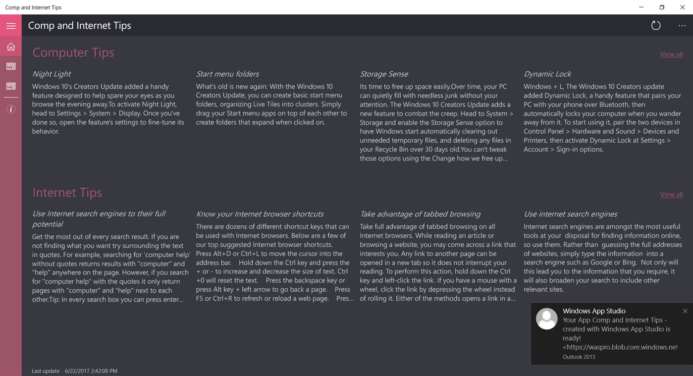#1. Computers and Internet Tips (Windows) Podle: Captivate Apps