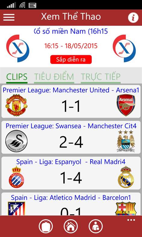 Trực tiếp bóng đá HD Screenshots 2