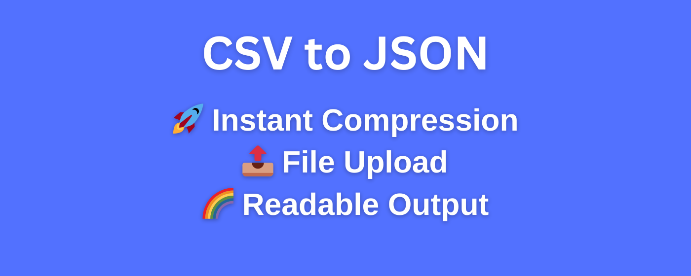CSV to JSON