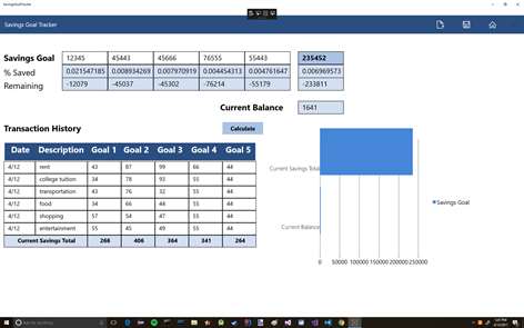 Savings Goal Tracker Screenshots 1