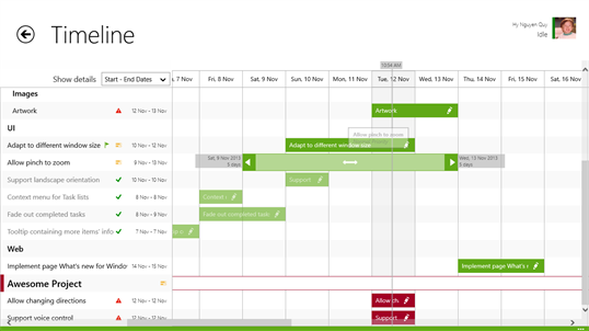 Project Timeline screenshot 7