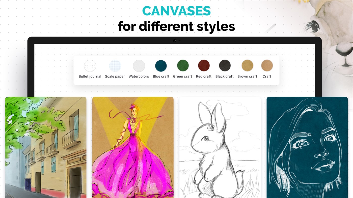 #2. Pocket Sketchbook: Draw illustrator (Windows) 来自: LLC "CREATIVE WORKSHOP"