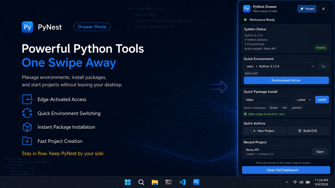 #9. PyNest - Smart Python Toolkit (Windows) Od: Aria Vision