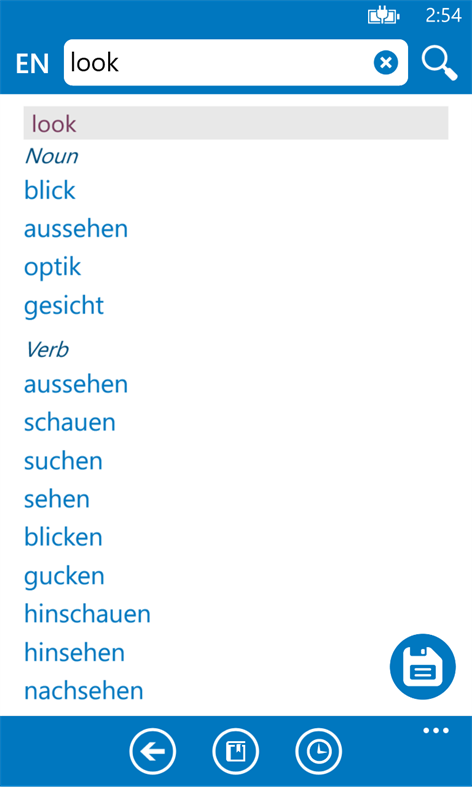 German English dictionary ProDict Screenshots 2