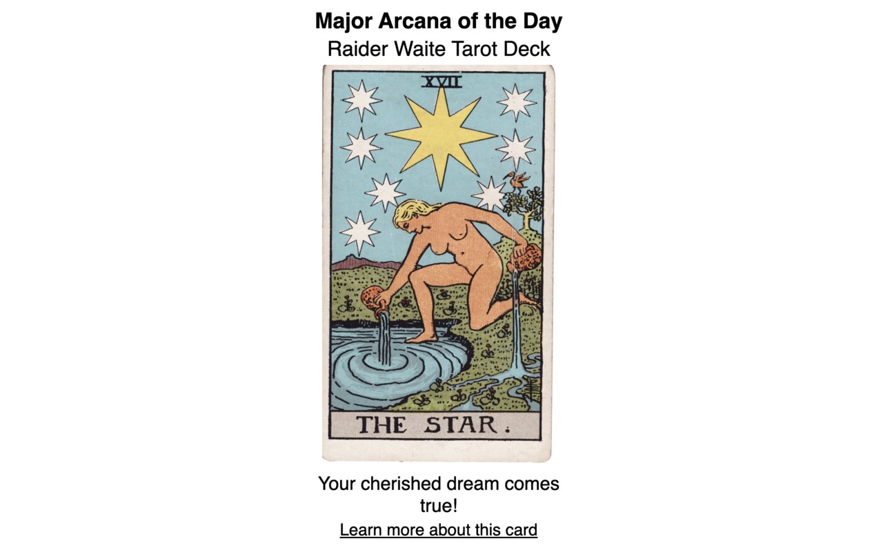 Tarot Arcana of the Day