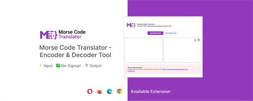 Morse Code Translator marquee promo image