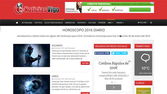 Horoscopo 2016 diario screenshot 1