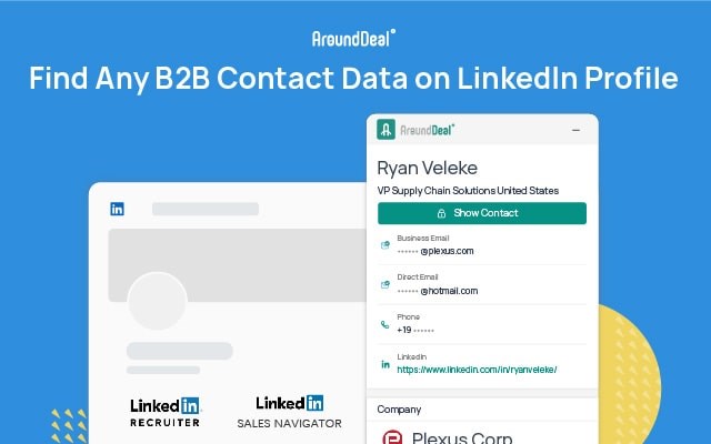 Free B2B Contact Info by AroundDeal