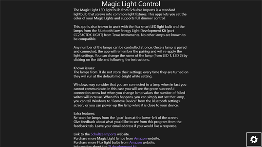 Control Program for Magic Light-BLE screenshot 3