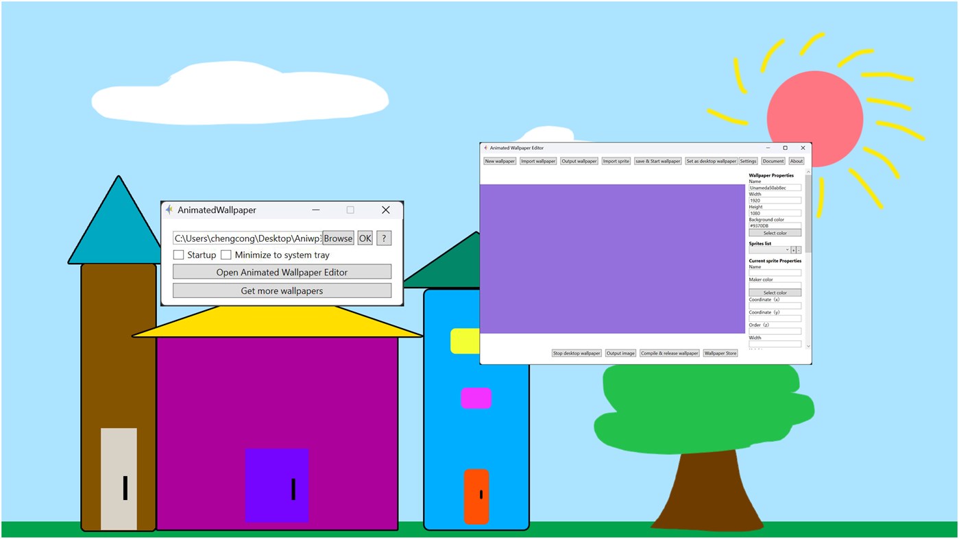 #2. AnimatedWallpaper (Windows) Ved: chengcong