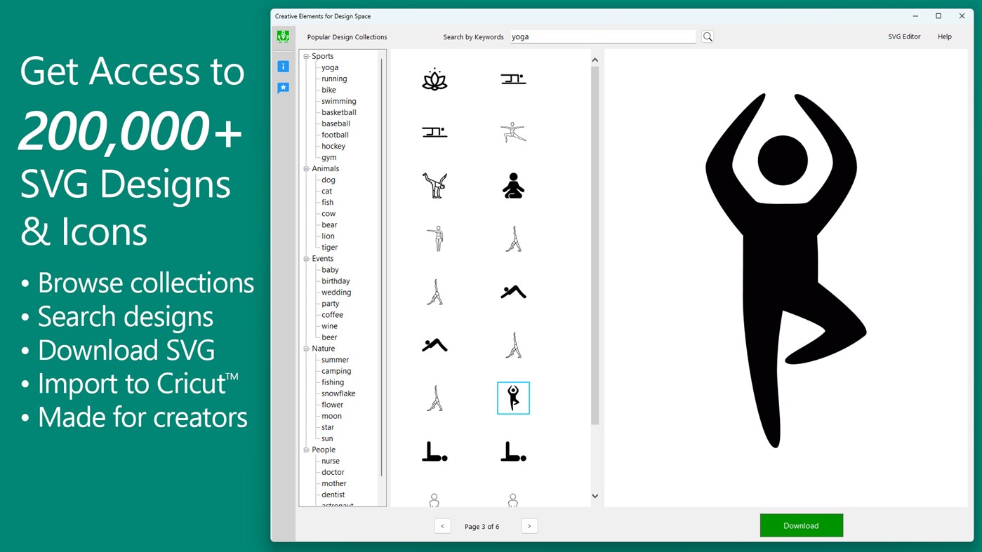 #1. Creative Elements for Design Space (Windows) Bởi: HUXSoft