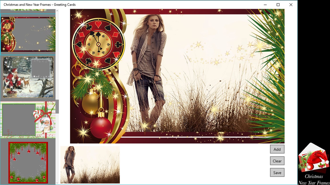 #4. Christmas and New Year Frames - Greeting Cards (Windows) By: BraveCloud