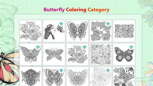Butterfly Coloring Book Pages for Adult & Kids screenshot 3
