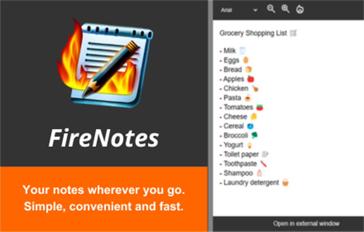 FireNotes - Notepad