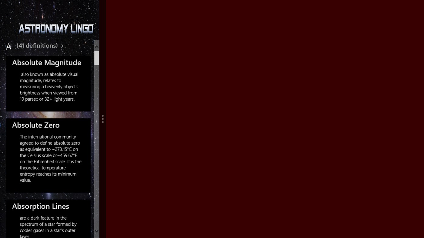 #5. Astronomy Lingo (Windows) Bởi: CodeCreators.ca