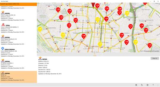 Gas Prices Spain screenshot 1