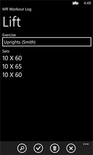 Mr Workout Log screenshot 3
