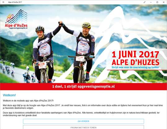 Alpe d'HuZes 2017 screenshot 1