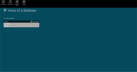 Screenshot: Views management