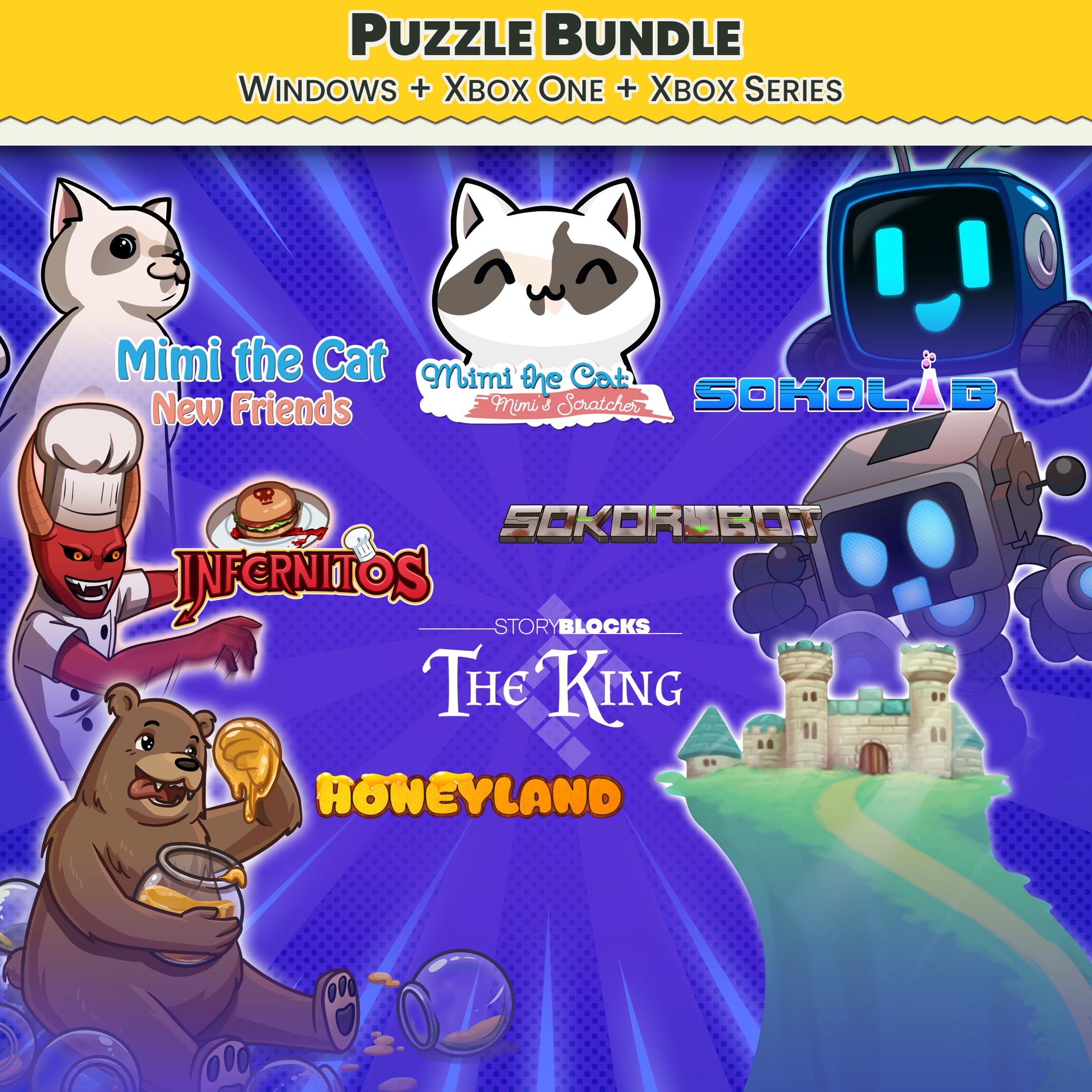 Puzzle Bundle Xbox - Mimi New Friends, Story Blocks and Sokoban games